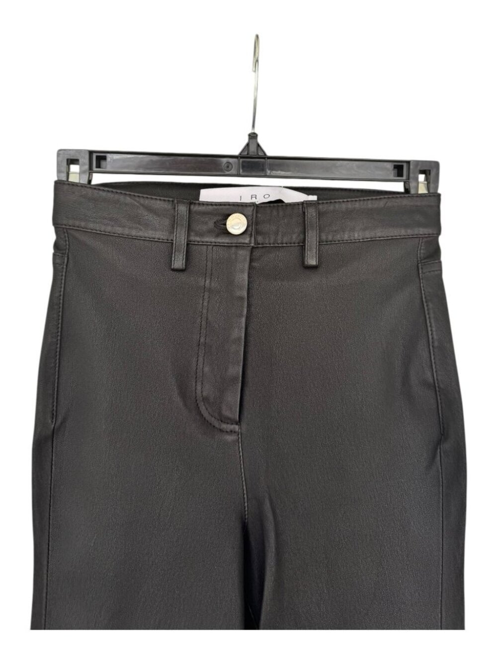 IRO Paris Aroya 100% Lamb Leather Leggings Black 32 / 0 / 24 | NWT MSRP $995 - Picture 3 of 11